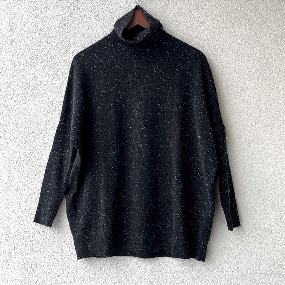COS Speckle Batwing Turtleneck Sweater - 100% Wool